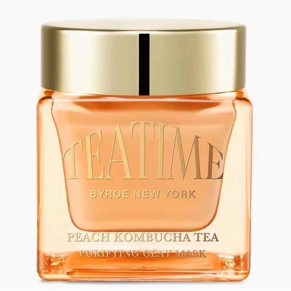 Peach Kombucha Tea Purifying Clay Mask - Gold and Peach